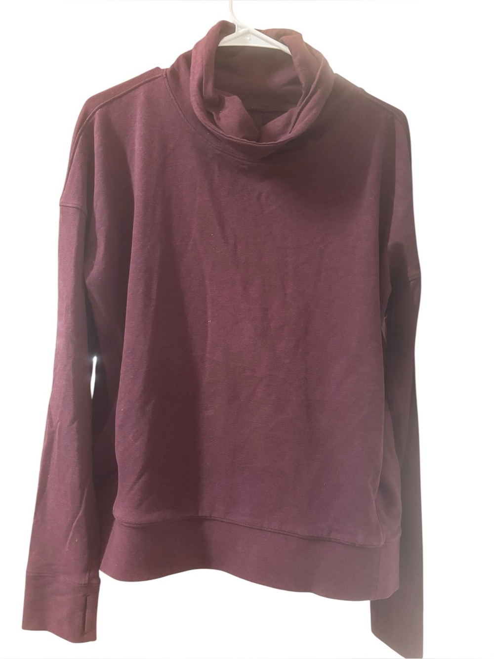 Lululemon Women's Go Forward Pullover High Neck Burgundy Size 10‎
